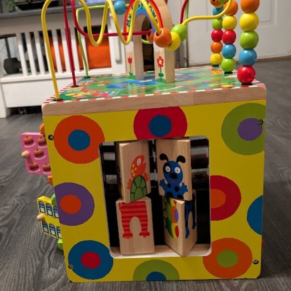 ALEX TOYS "MY BUSY TOWN" WOODEN ACTIVITY CUBE - Picture 7 of 8